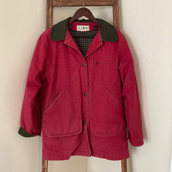 L.L. Bean Jackets & Coats Vintage Ll Bean Denim Blanket Lined